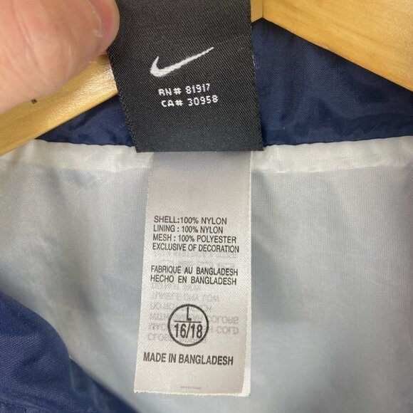 Nike Toronto Maple Leafs Boys Jacket Wind Breaker Coat Lightweight Blue Coat L - Picture 6 of 8